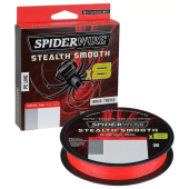 SPIDERWIRE - TRESSE STEALTH SMOOTH ROUGE 150m